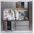 Nova Series Wood Wall Mounted Garage Cabinet in Metallic Gray