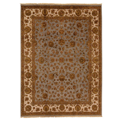 Tapis rectangulaire noué à la main