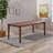  Dining Table with Square Leg, Elegant Dining Table for Dining Room and Kitchen, Walnut