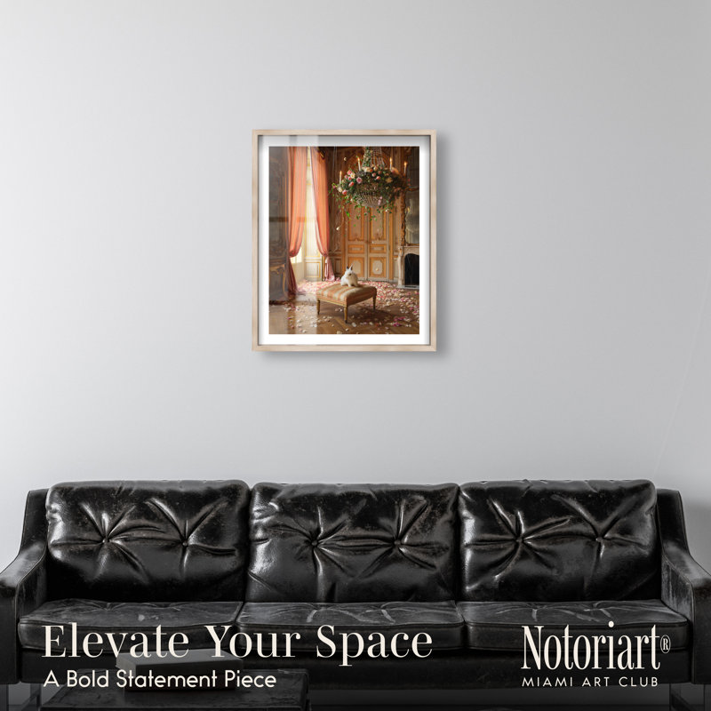 Décoration murale chambre Fluffy Bunny I Shadowbox Print par Notoriart, cadre en chêne naturel, 24 x 30, 31"H x 25"W