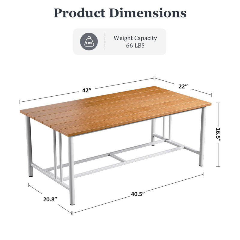 Table basse Timberloft, Blanc