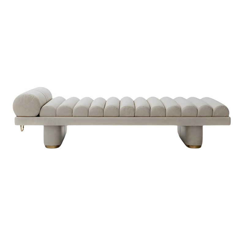 Tabouret de bout Martice, H 23,62 po x l 70,86 po x P 23,62 po