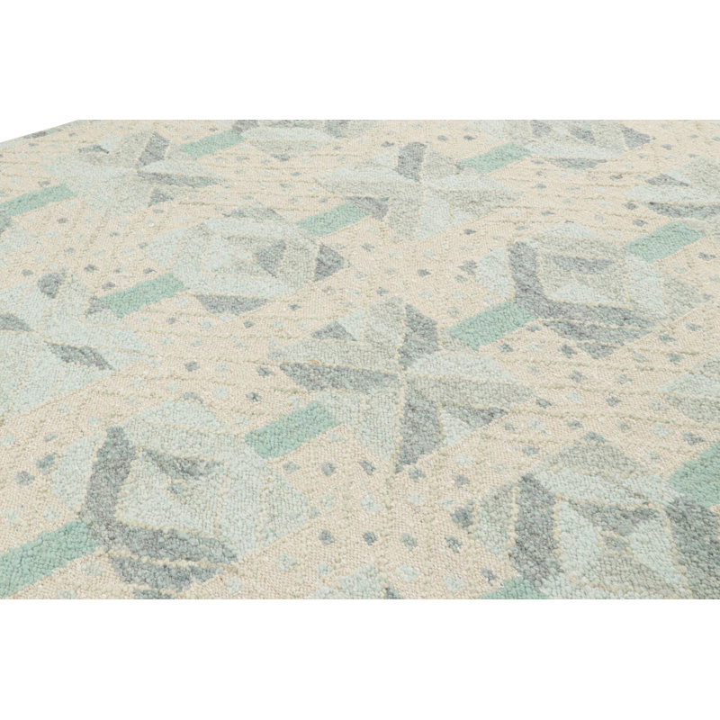 Scandinavian Wool Geometric Area Rug, Rectangle 10' x 14'