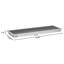 Drain de plancher en acier inoxydable 18 po x 60 po, calibre 14 avec grille de style métro et panier de vidange amovible, homologué NSF (km-ftg-1860)