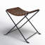 Karma Woven Leather Stool