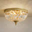Plafonnier encastré en cristal 3 lumières Boatner-1331152357