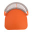 Tabourets de bar d'extérieur à structure en aluminium à hauteur d'assise de 29 po avec dossier en forme de feston tissé à la corde, ensemble de 2, orange-1830882339