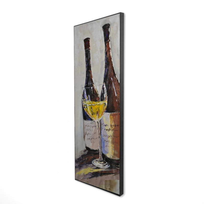 Deux bouteilles et toile de verre | Art contemporain contemporain
