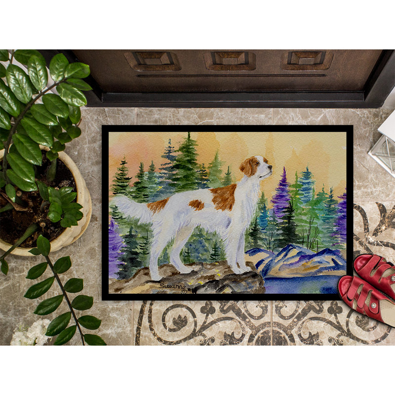 Tapis de porte d’intérieur anti-dérapant setter, Rectangle 2 pi x 3 pi