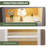 72" Arched Bookshelf with Adjustable Shelves-105427041