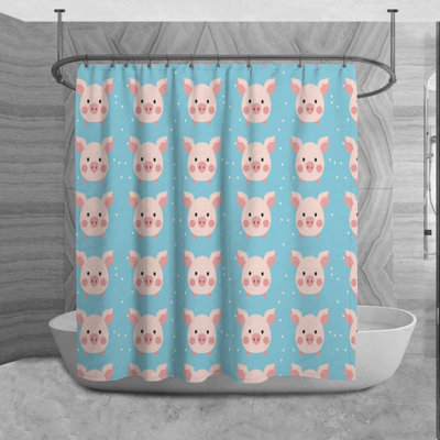 Xarielys Microfiber Shower Curtain