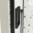 Sliding Shower Door With 5/16" Tempered Glass, Matted Black, Smooth Transition Matt Black - Nano Clean Advantage-124069865