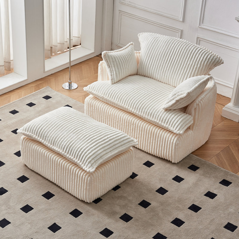 Fauteuil convertible convertible avec repose-pieds