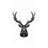 Geometric Deer Head - Black Framed Canvas Home Decor