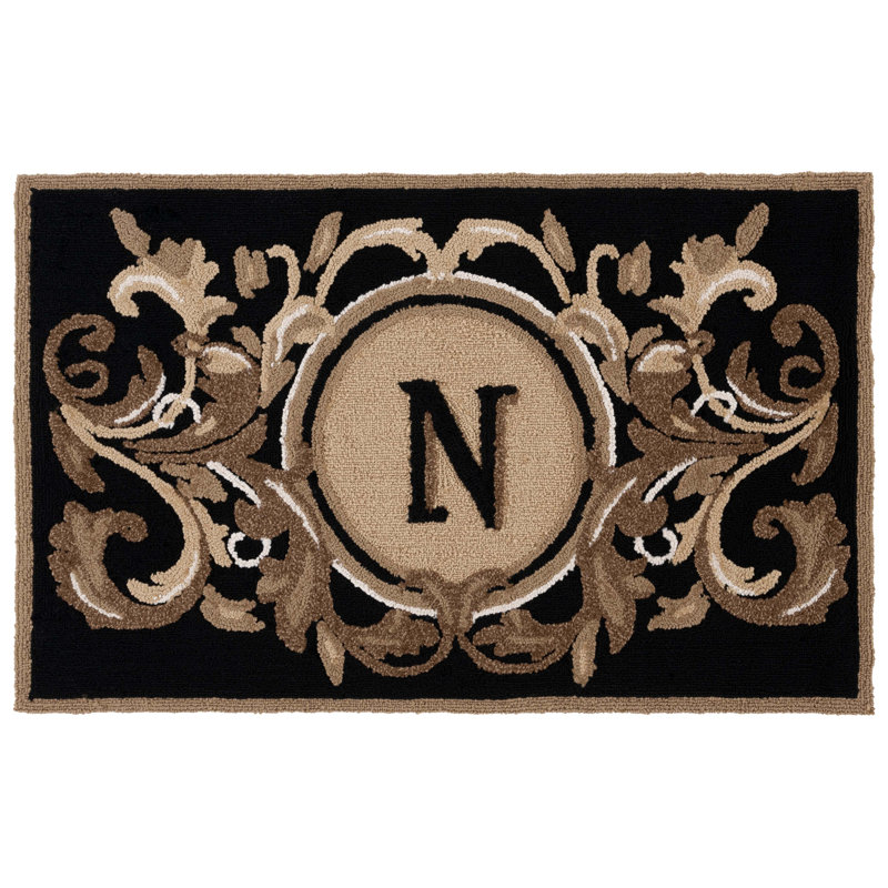 Paillasson Beldegg, L 30 po x L 48 po, Noir / brun, N