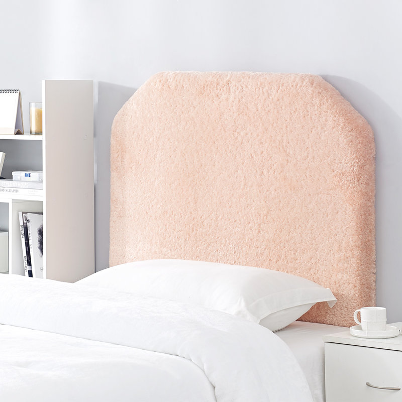 Mo' Bunny Love College Headboard With Legs - Plush Chunky Mustard, Peach Rose Quartz