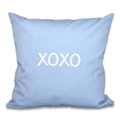 XOXO Square Pillow Cover & Insert