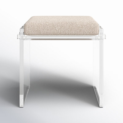 Vinisha Acrylic Accent Stool by AllModern
