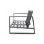 Aluminium avec revêtement gris et table basse Jm 9017. Coussins fonctionnels modernes. Décoration intérieure