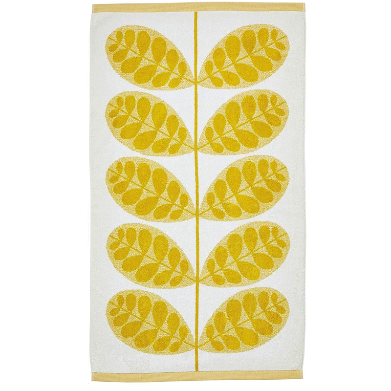 Orla Kiely Botanica Stem 100x150cm Bath Sheet, Yellow