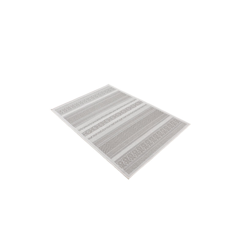 Indoor and outdoor rug, round, beige, flatweave, Rectangle 80 x 150cm