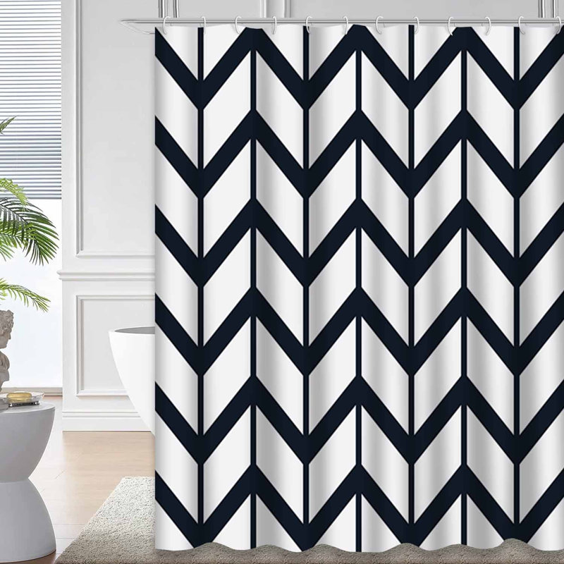 Rideau de douche Chevron Arrow, L 72 po x l 72 po