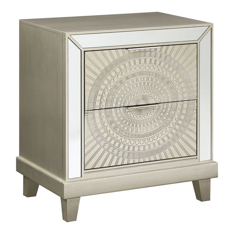 Migna 28.25'' W Solid Wood Nightstand