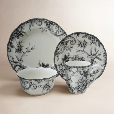 Adelaide Porcelain Dinnerware Set - Service for 4