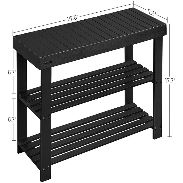 6 Pair Shoe Storage Bench Latitude Run