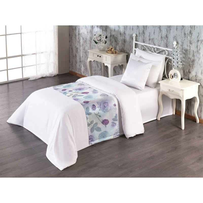 Foulard de lit Ambesonne Roses, Lit simple