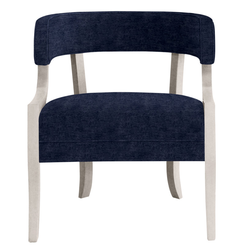 Thom Filicia Home 25"Otisco Chair, Dove Gray, Nadia Eclipse