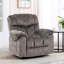 Fauteuil inclinable pivotant et berçant avec canapé en cuir reconstitué chauffant et chauffant-112381953