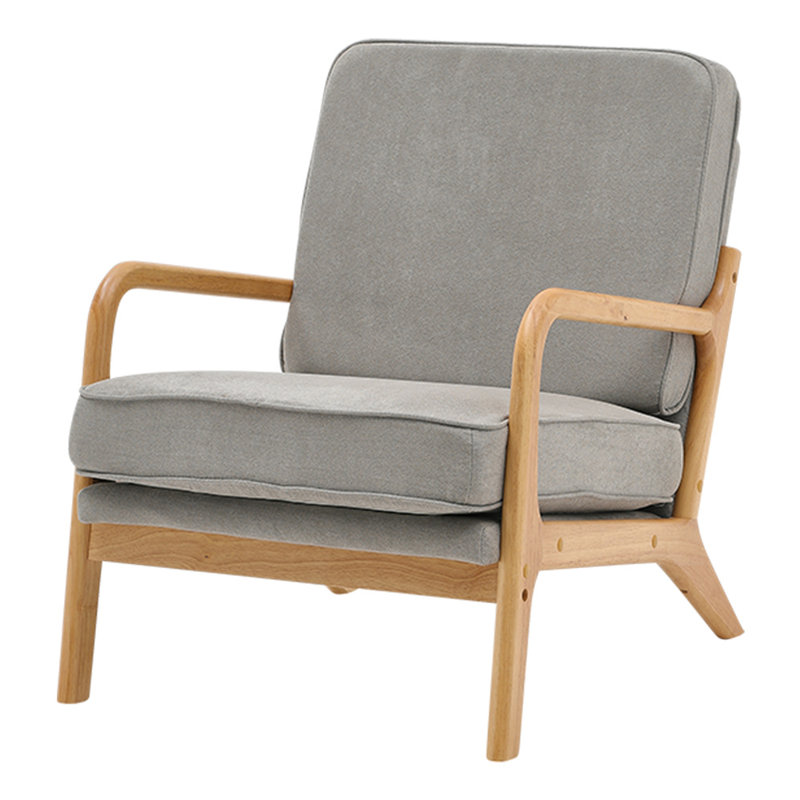 Vulpecula Velvet Armchair, Grey