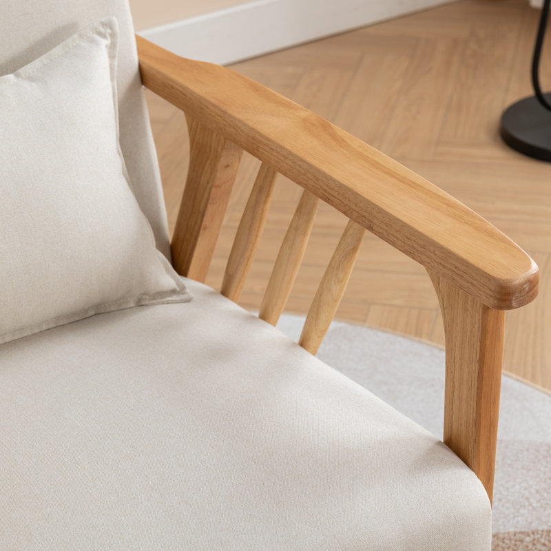Fauteuil Kialie, Lin beige