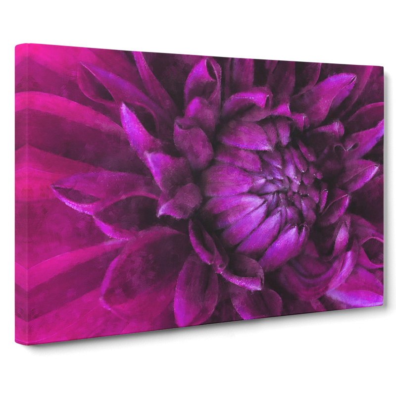 Purple Flower Vol.1 - Wrapped Canvas Print, 35cm H x 50cm W x 3cm D