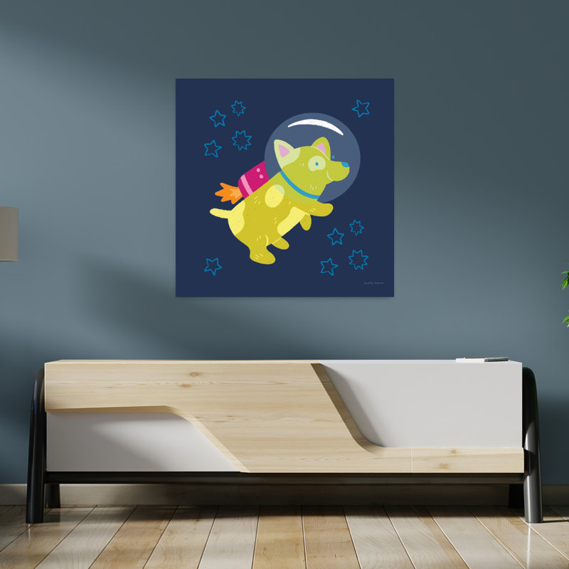 Art contemporain Tails V avec animaux, H 36 po x l 36 po