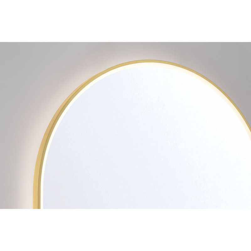 Miroir Linden, Doré, 36 po x 24 po