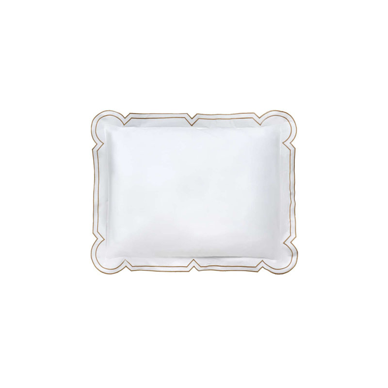 Artemide Embroidery By DEA Cotton Pillow Sham, Standard