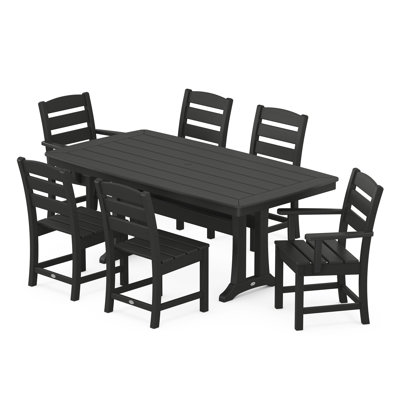 Lakeside 7-Piece Dining Set with Trestle Legs