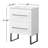 24" Single Bathroom Vanity Set with Integrated Ceramic Sink, Modern Free-standing Vanity with 2 Soft-Close Drawers, Ideal for Small Bathrooms & Powder Rooms,