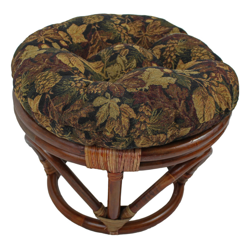 Outdoor 4'' Ottoman Seat Cushion, Autumn Harvest