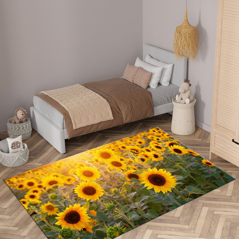 Chic Non-Woven Soft Printed Rug with Intricate Floral Design Ideal for a Cozy and Stylish Living Room or Bedroom Decor