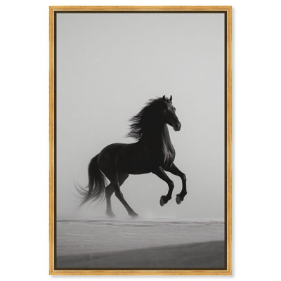 Storm Runner I Canvas Print Animal Photography by Art Remedy, Gold Frame, 20 x 30
