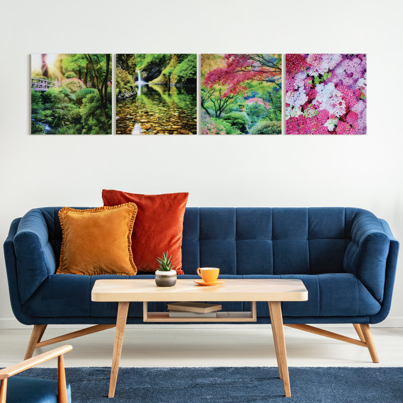 Art mural Haloke, chutes d'eau et Yarrows