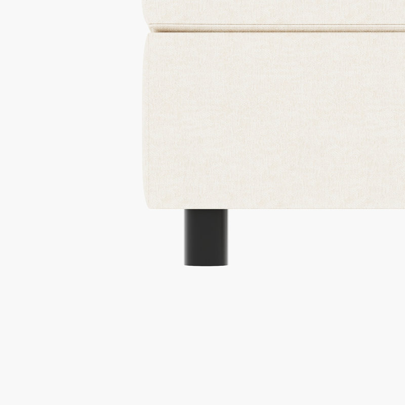 Chenille beige avec qualités modulaires, de rangement et de canapé-lit, 2 places pour canapé-lit modulaire convertible, Chenille