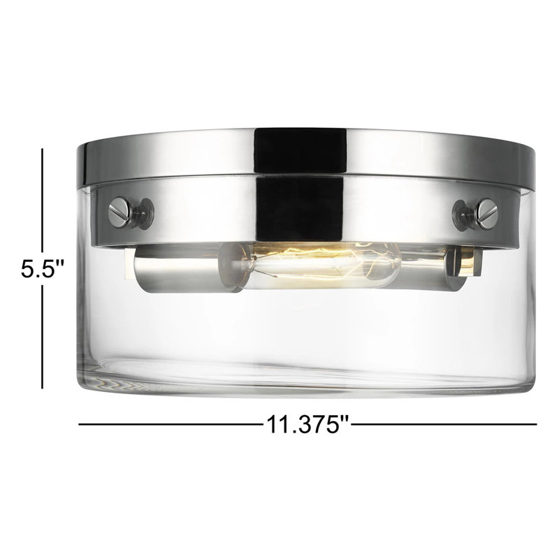 Garrett 2 - Light Flush Mount, Polished Nickel