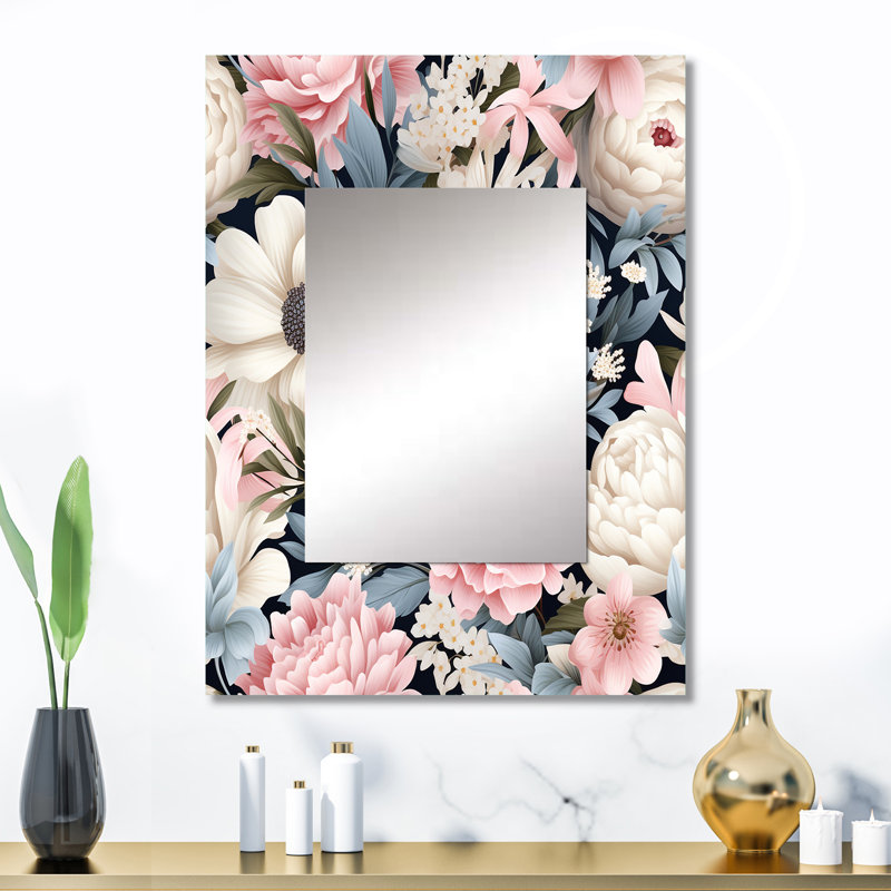 Motif floral bohème pastel Ragusa Boho, 32 po x 24 po