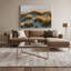 «Coastal Beach Grass Waves», art mural sur toile grise-576873269