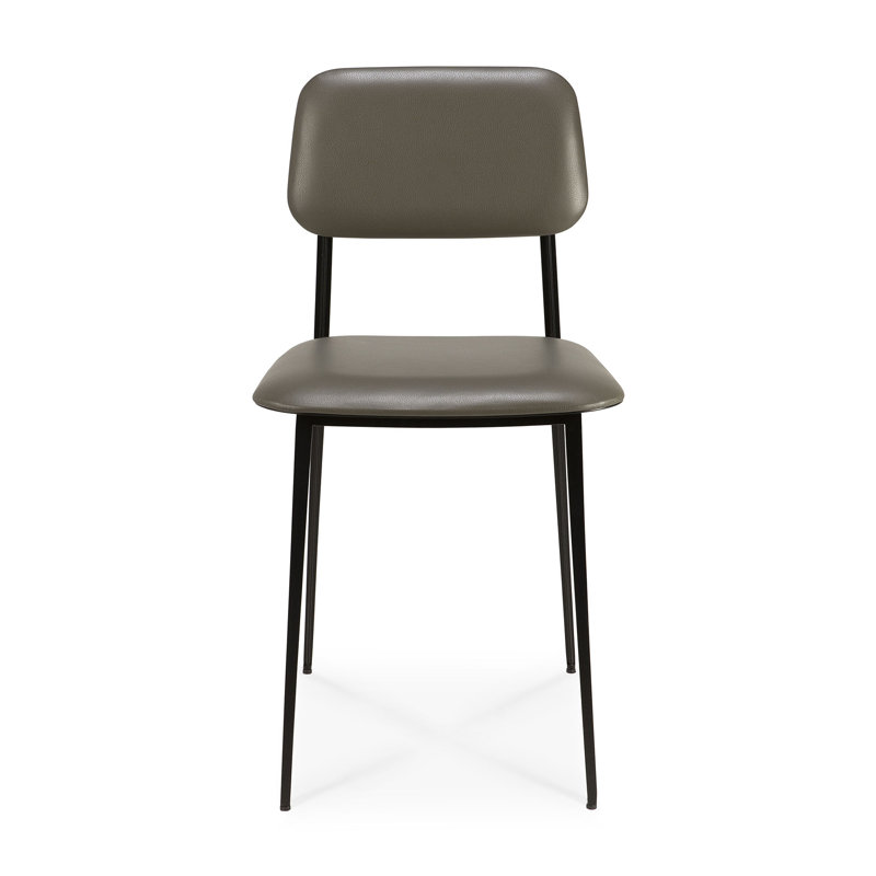 DC Leather Dining Chair, Olive Green