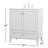 Selma 30'' Single Bathroom Vanity with Engineered Marble Top-1804577444
